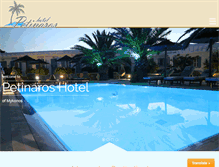 Tablet Screenshot of hotelpetinaros.com